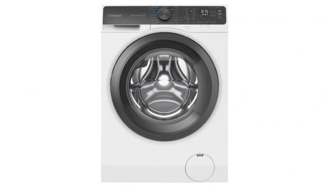 A large capacity electric dryer with multiple drying cycles, including delicate and heavy-duty.