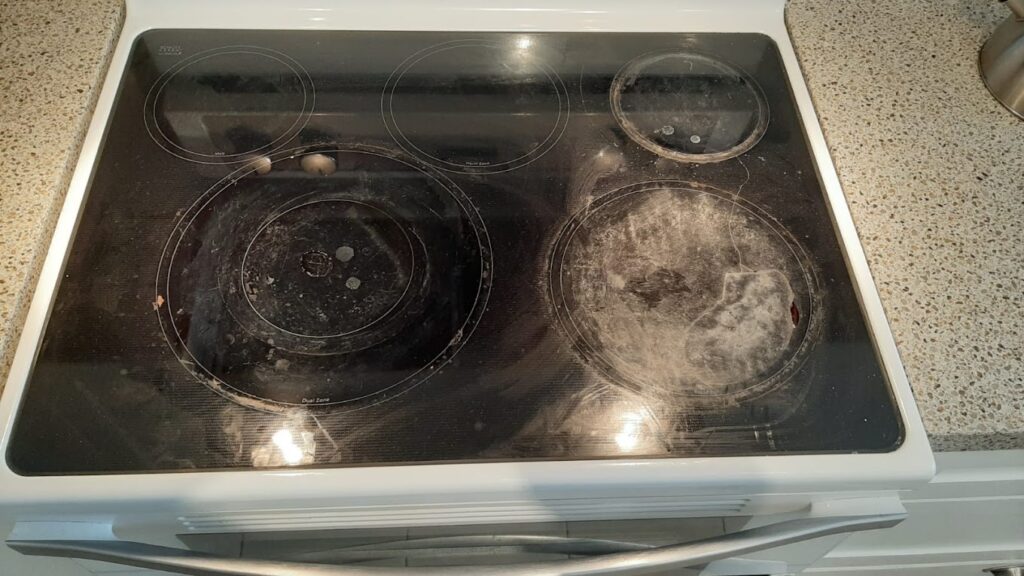 Cracked glass cooktop we fix in Vancouver